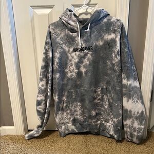 Daydreamer Gray Tie-Dye Men's Hoodie